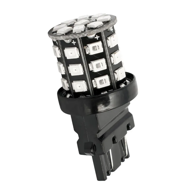 2 шт 3157 P27/7 W 33 smd 2835 Светодиодный автомобильный тормозной светильник s мотор дневной ходовой светильник сигнал поворота 3156 3057 3456 3757 Красный Желтый янтарь