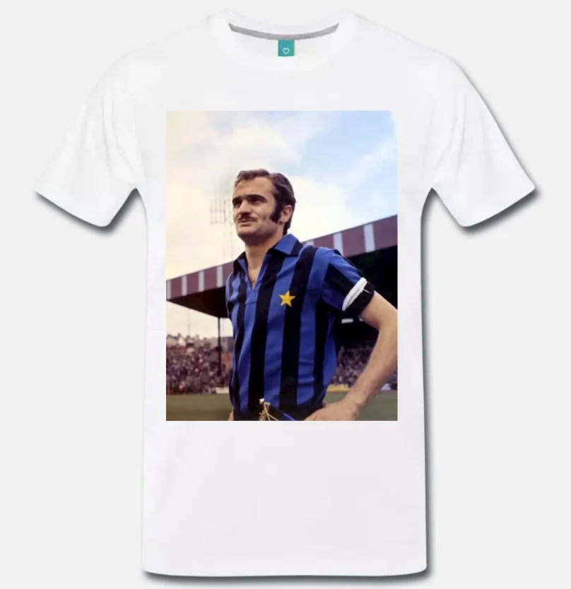 

T-SHIRT SANDRO MAZZOLA INTER CALCIO VINTAGE ANNI 70 2 - S-M-L-XL-2XL-3XL
