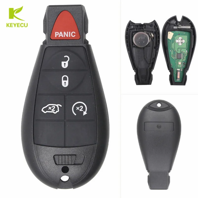 Keyecu 5b 433mhz Id46 Remote Fobik Key Fob Transmitter For Chrysler