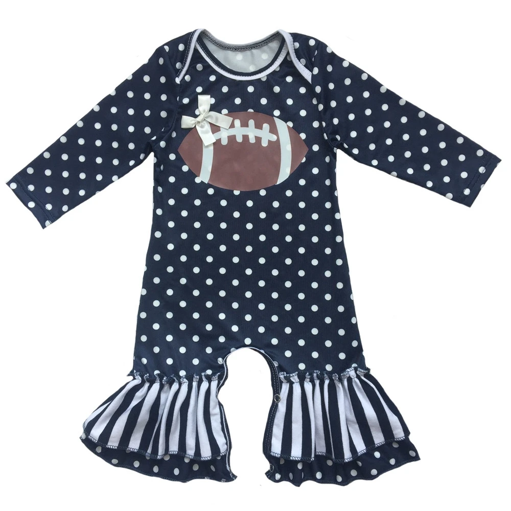 Personalized baby milk silk polka dot long sleeve romper baby clothes