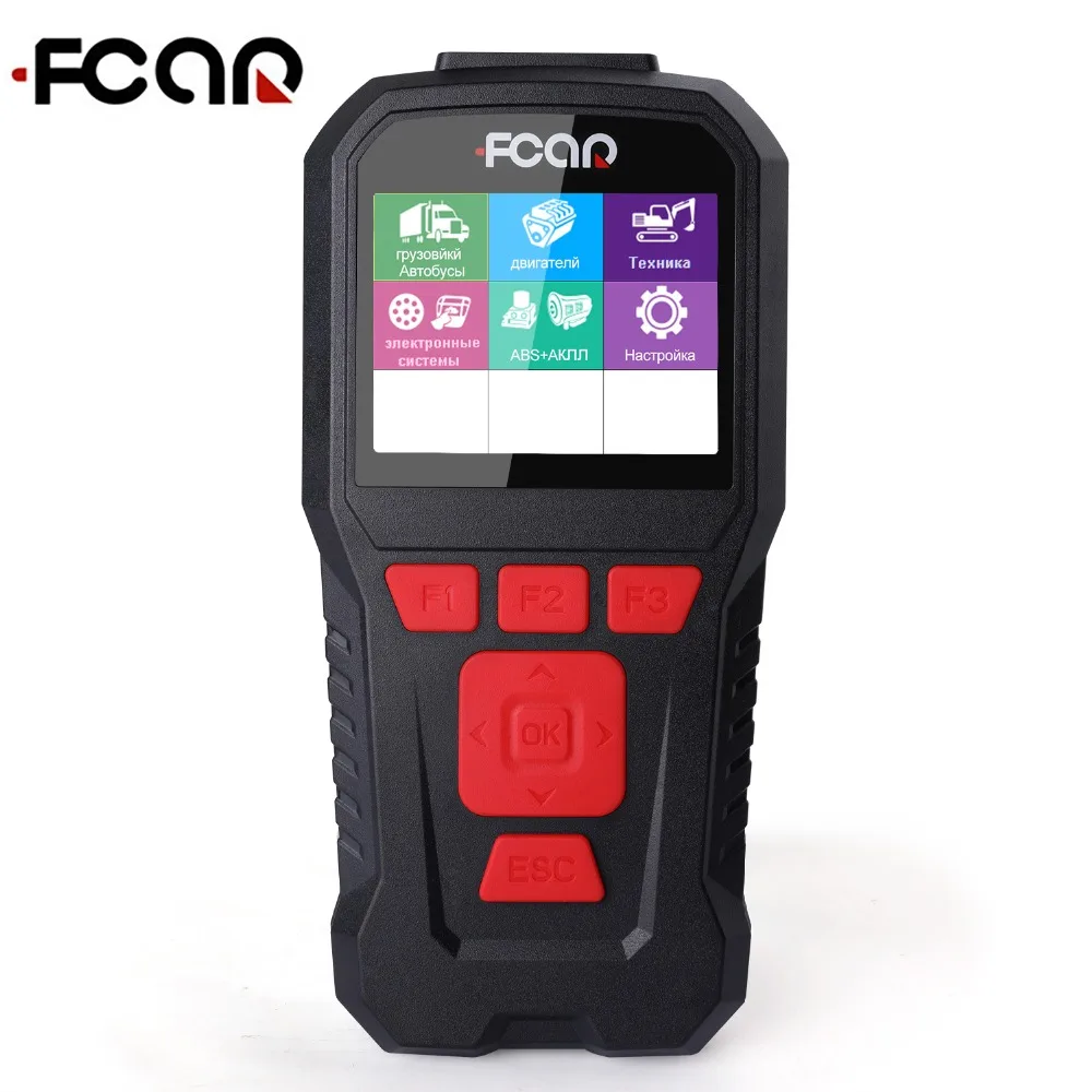 

FCAR F-50R Heavy Duty Truck OBD2 Auto Diagnostic Scanner 24V Diesel Trucks For Big BUS Excavator In Russian Car Diagnostic Tool