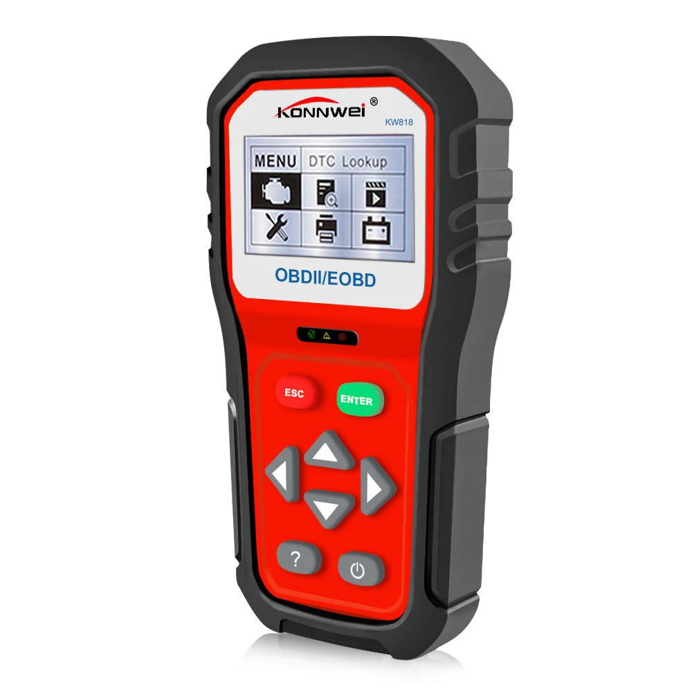 

KW818 OBD2/EOBD Multi-LanguageCar Fault Diagnostic Scanner Code Scanner Universal Vehicle Engine Tool Check Code Reader