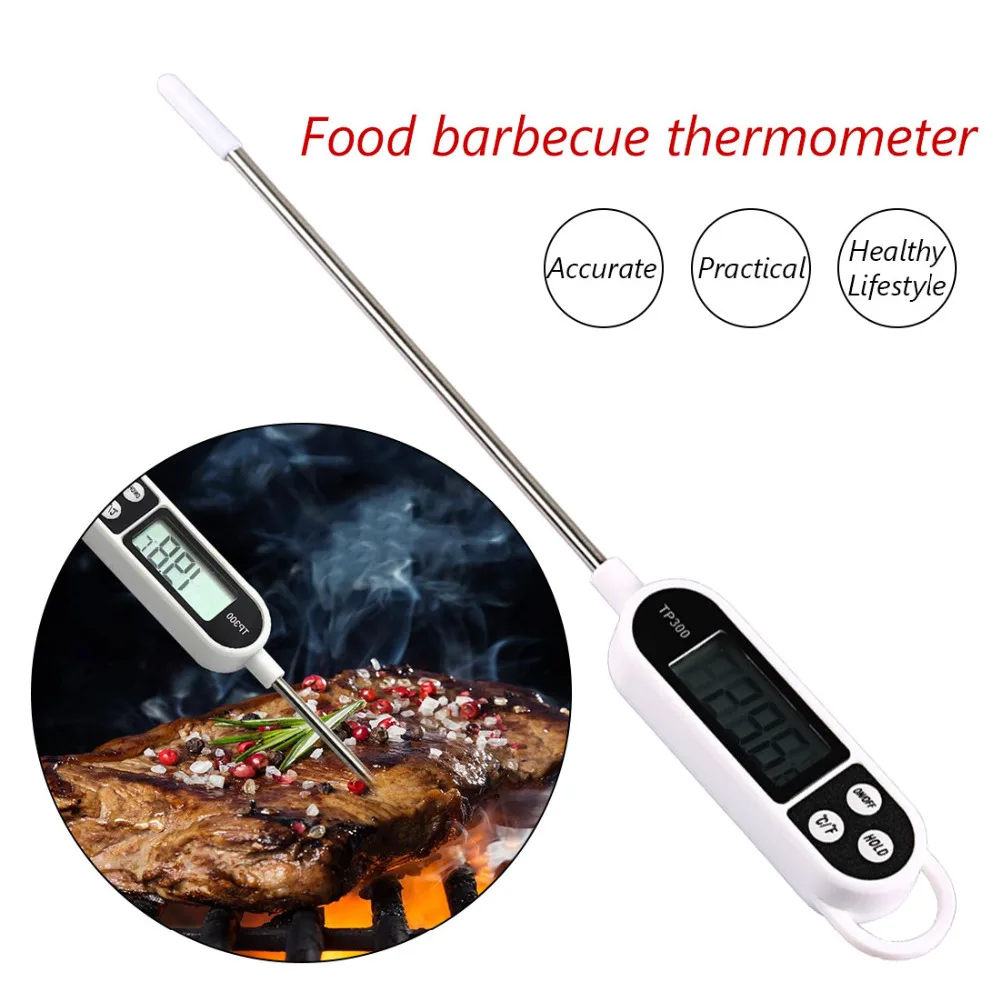 Цифровой кухонный термометр для мяса, воды, молока, приготовления пищи, зонд для барбекю, электронный термометр для духовки, кухонные инструменты