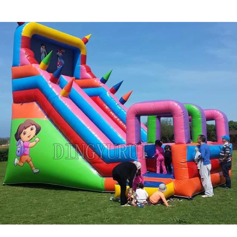 

China inflatable slide for bouncer commercial inflatable slide for kids ,inflatable slide in slide with inflatable