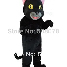 Костюм талисмана черного кота мультяшный персонаж взрослый размер тема Карнавальная вечеринка, косплей маскарадный костюм подходит нарядное платье SW977
