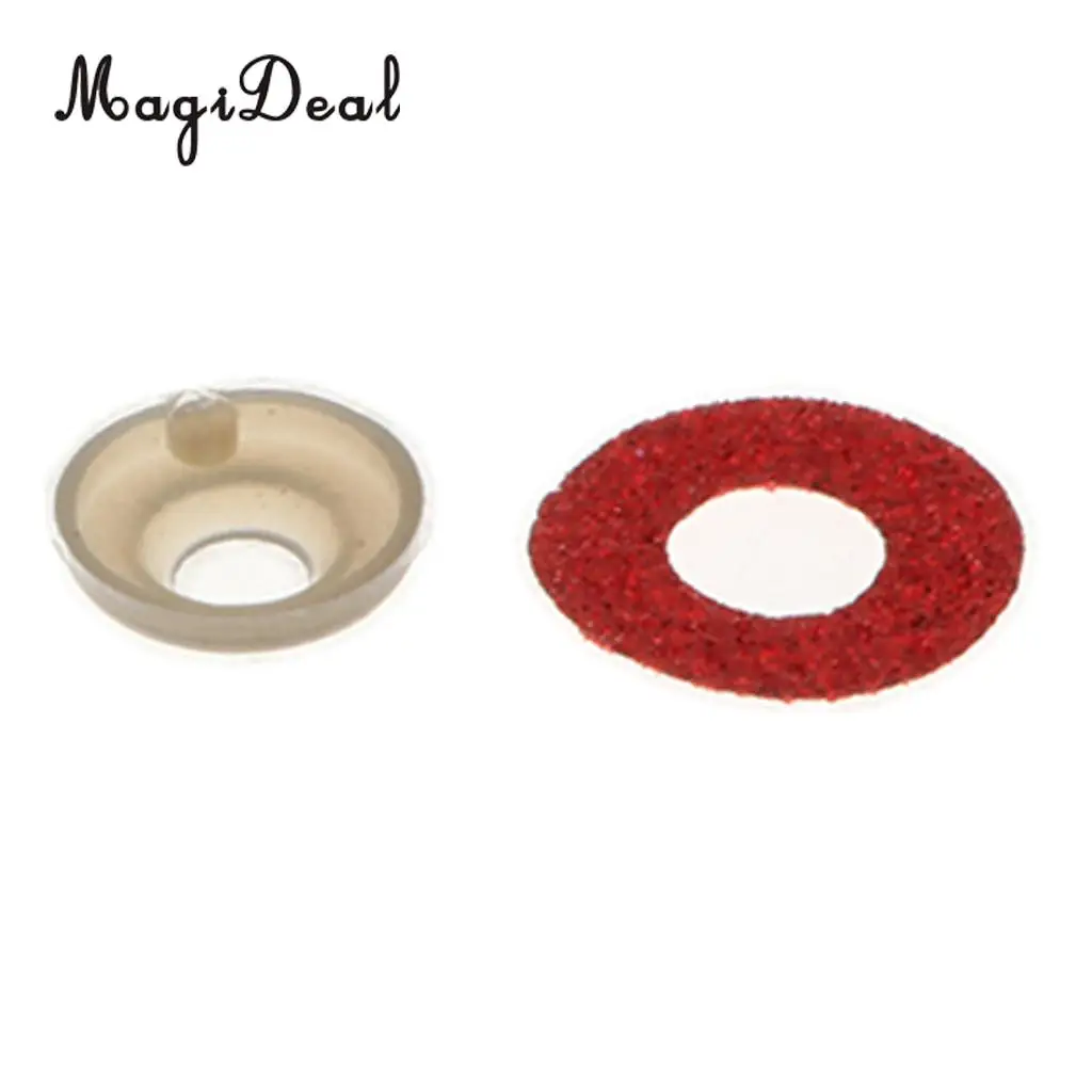 10pcs 16mm Plastic Round Safety Eyes + Glitter Nonwovens + Washers For Teddy Bear Soft Stuffed Toy DIY