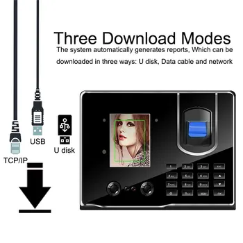 

Eseye Fingerprint USB Time Attendance Face Recognition Time Clock Fingerprint Recorder Employee Access Control For Office
