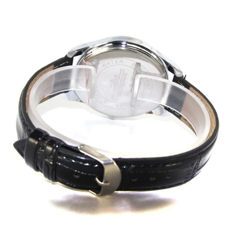 New Listing Men Watch Fashion Male Digital Pattern Leather Band Analog Quartz Vogue Wristwatches Clock Relogio Masculino M09 (1)