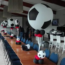 Balão de futebol grosso, 25 3, 5 12 polegadas, branco, crianças, brinquedos, futebol, chá de bebê, decoração, balão, suprimentos para festa