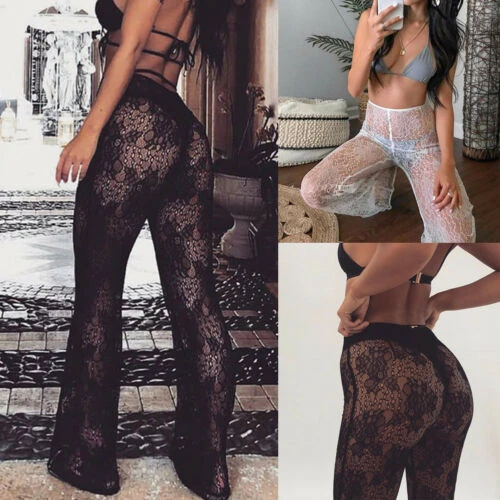 Lace mesh trousers Clearance
