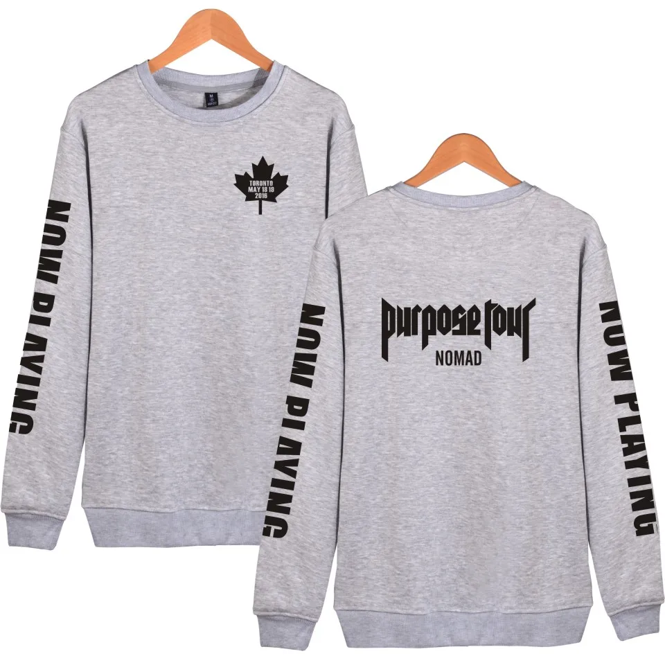 Justin Bieber Purpose Tour Hoodies Sweatshirts Men/Women Fashion Pullover Hoodie and Sweatshirt Hip Hop Plus Size Tracksuit 4XL