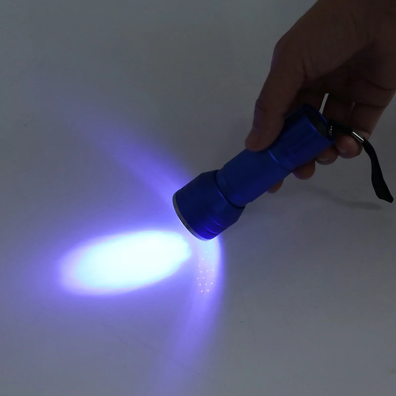 1 шт. водонепроницаемый синий 21 Светодиодный УФ-фонарик портативный флуоресцентный датчик светодиодный свет высокого качества