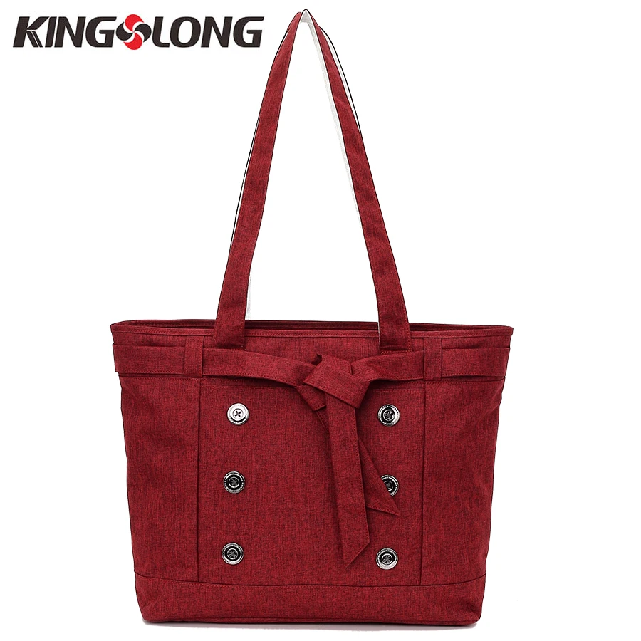 

KINGSLONG New Nylon 14''Laptop Bag Briefcase for Women Large Capacity Casual Handbag Shoulder Messenger Bag 3 Colors KLW1131-5