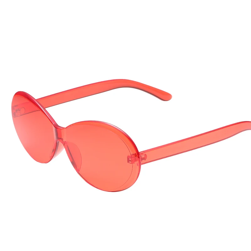 Brand Design Sunglasses Women New Retro Colorful Oval Transparent Fashion Sun Glasses UV400 DropShipping