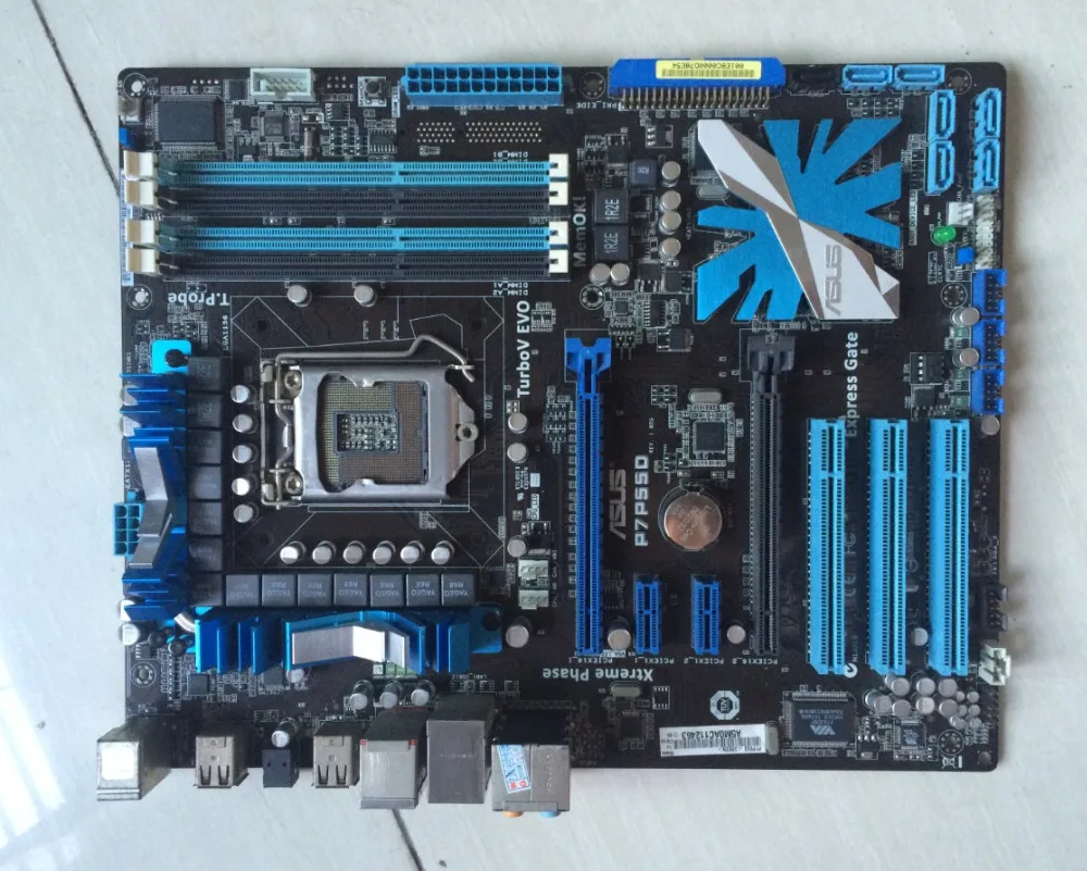original ASUS motherboard for P7P55D LGA 1156 DDR3 for i5 i7 cpu 16GB USB2 0 SATA2
