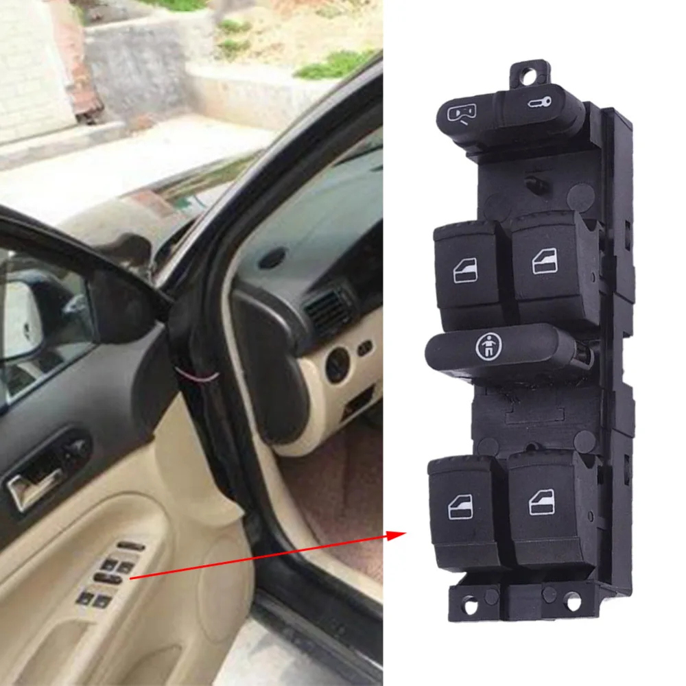Master Window Switch Control Panel Fit for VW Golf 4 Jetta GTI MK4 Bora Passt B5 1J4 959 857 B Newest 2017 | Автомобили и