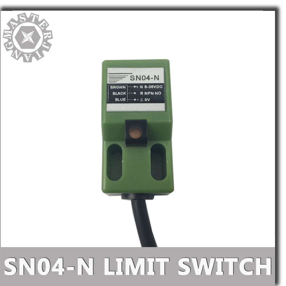 

SN04-N Limit Switch DC6-36V cnc router CO2 laser emergency stop sn04n 4mm Approach Sensor NPN 3 wire Inductive Proximity Switch.