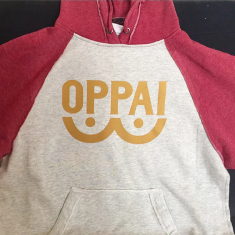 Free Shipping Hooded Long Sleeve  Cotton Blended One Punch Man Saitama Oppai hoodie Hooded Man and Women Cosplay Sweatshirt
