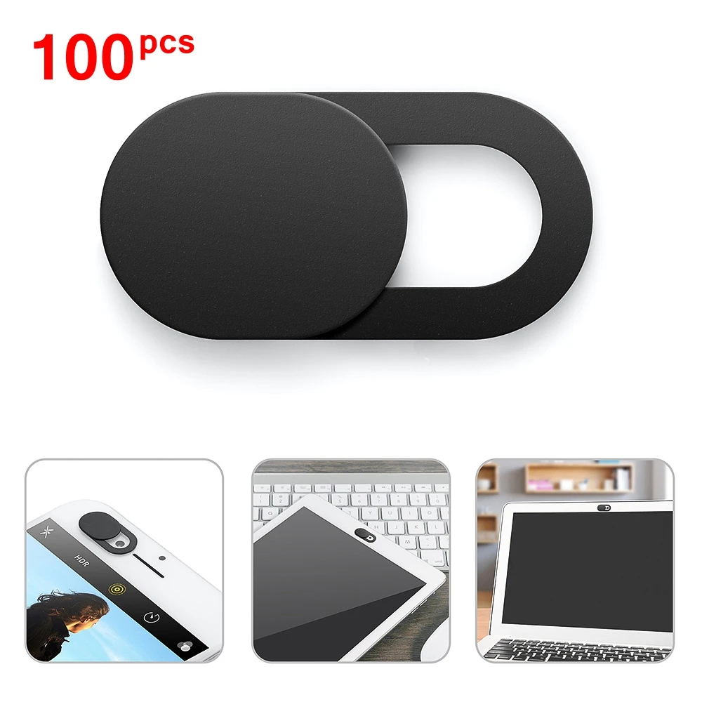 

100PCS Mobile Phone Lens Cap Privacy Sticker Universal WebCam Cover Shutter Magnet Slider Plastic Cover for IPhone PC Laptops