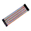 40pcs 20cm 2.54mm 1p-1p Pin Female to Female Male to Female Male to  Male Color Breadboard Cable Jump Wire Jumper ► Photo 2/3