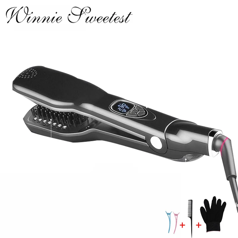 Профессиональный Керамика пара Выпрямитель для волос Быстрый нагрев Flat Iron Vapor