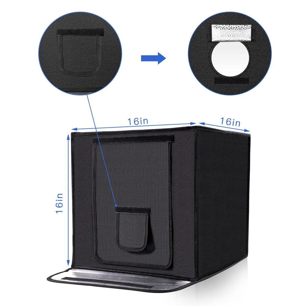 Travor 40*40 см светильник коробка Портативный светильник с 3 цвета фон для фото студия складной Софтбокс Палатка Фотография Light Box светильник