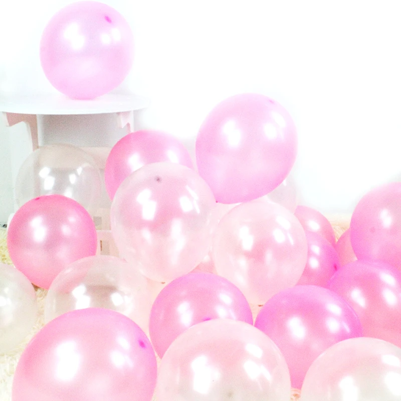 

30/50PCS mix pink black latex party balloons gonflable anniversaire eid mubarak Wedding Decorations Happy Birthday Supplies