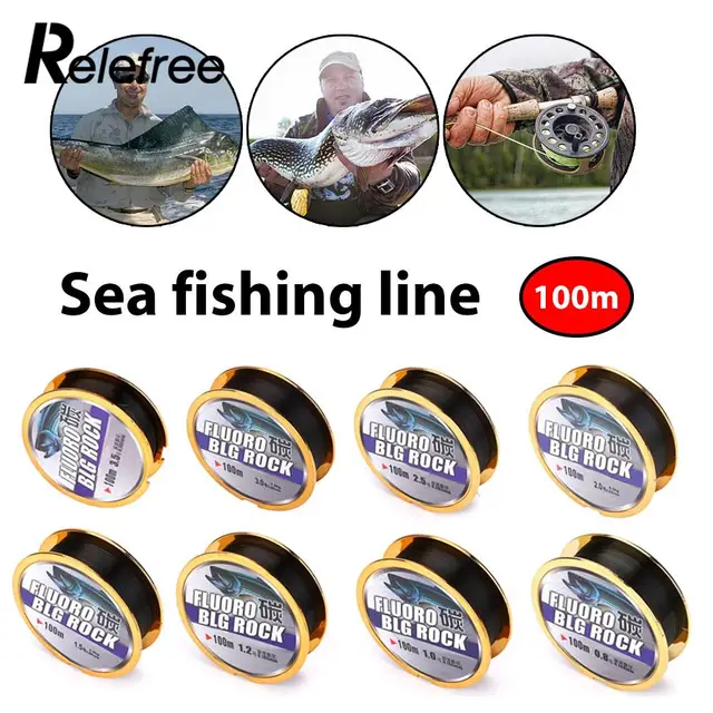 Best Price Sea Rod Main Sub Line Durable Fluorocarbon Fishing Line Lure Leader 100M Best Price Sea Rod Main Sub Line Durable Fluorocarbon Fishing Line Lure Leader 100M
