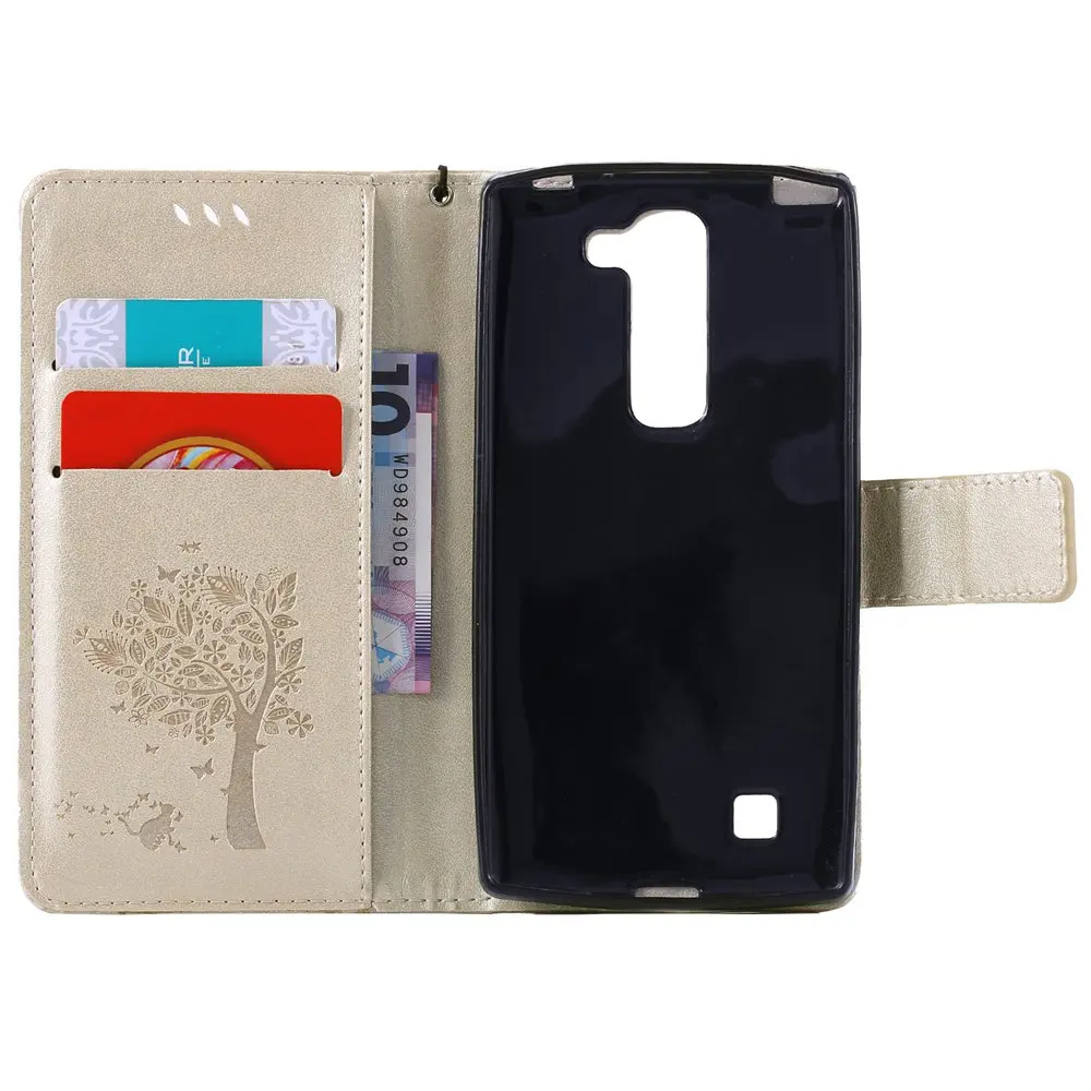 Чехол для LG G4 C G 4C H522y H522 TPU чехол Кошелек Флип кейс мобильного телефона кожаный G4C
