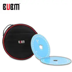 BUBM сумка для cd держатель дорожная сумка Чехол рукава упаковка 32 шт. Ёмкость CD/ящик для хранения DVD держатель крышка бумажник круглый