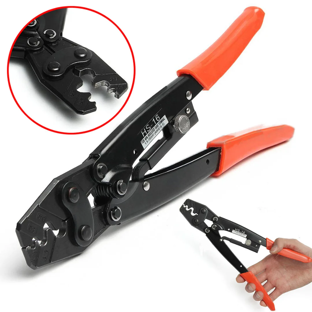 1pcs HS-16 1.25-16mm Plug 50 Amp Cable Terminal Crimping Plier Tool Wire Crimper