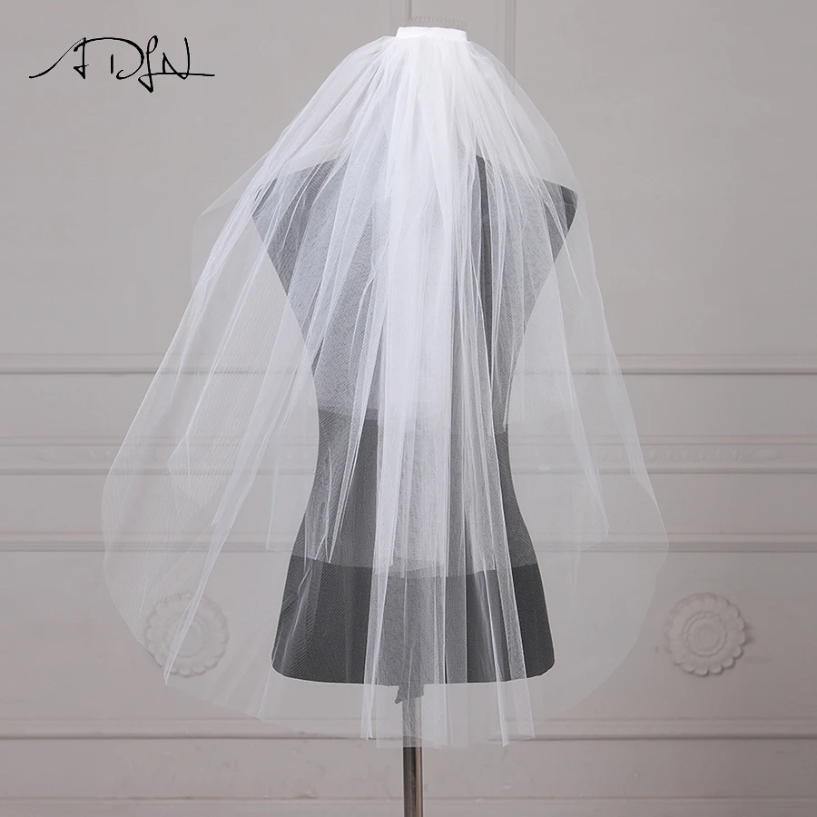 

ADLN Elegant Wedding Veils Three Layers Bridal Veil with combe for wedding party tulle veil