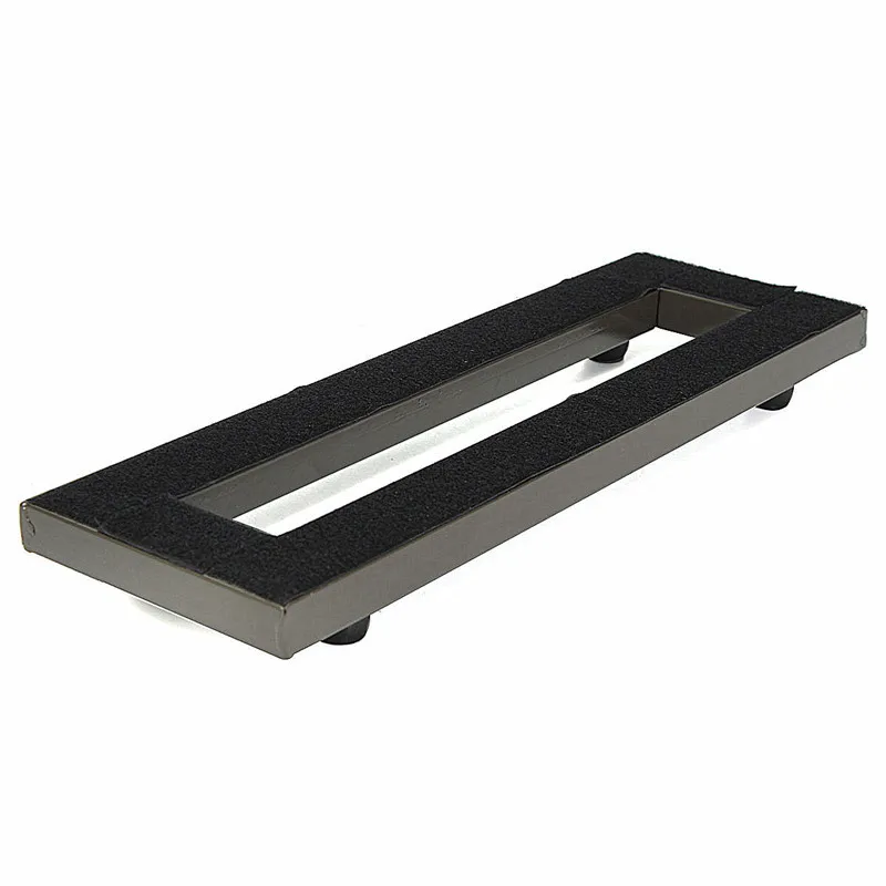 New 40x13cm Alloy Electric Guitar Pedal Board Non-slip Setup Pedalboards+Tape with Adhesive Backing Guitar Parts & Accessories