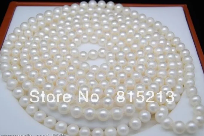 

ddh00609 Breathtaking 9-10mm AAA white pearl necklaces 50