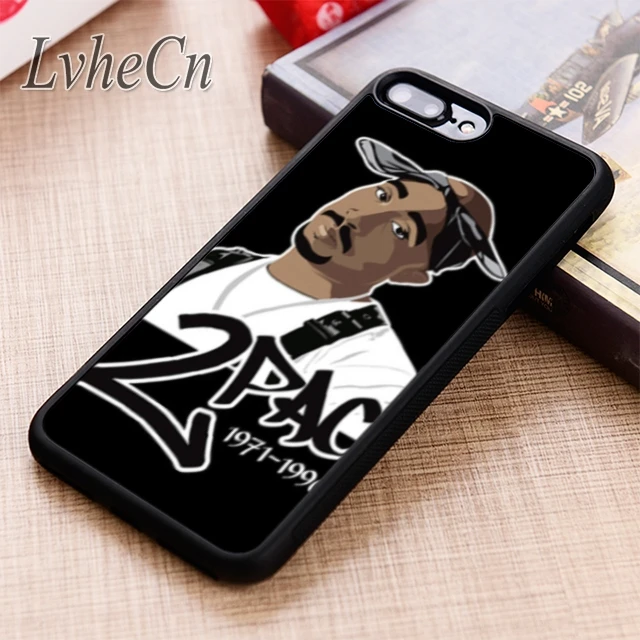 Противоударный чехол для телефона LvheCn 2Pac Tupac Shakur Rap OEM iPhone 11 12 Pro X XR XS MAX 5 6 7 8 Plus samsung s7