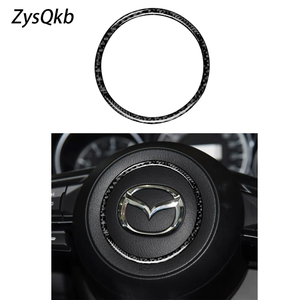 Для Mazda3 Axela/ATENZA/CX-4/CX-5 2017-2018 1 шт. натуральное углеродное волокно Автомобильный
