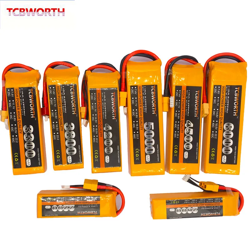 5S RC Toys LiPo battery 5S 18.5V 3000 3300 3500 4200 5000 6000mAh 25C 35C 60C For RC Quadrotor Helicopter Drone Airplane 5S LiPo 5