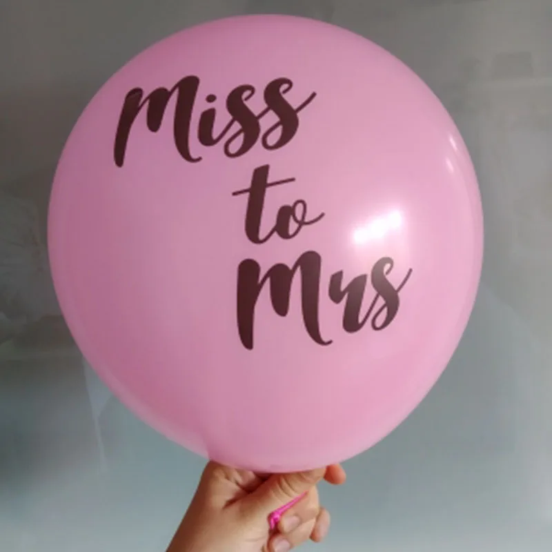 Chicinlife 10 шт. дюймов Miss To Mrs латексные шары Девичник украшение для вечеринки