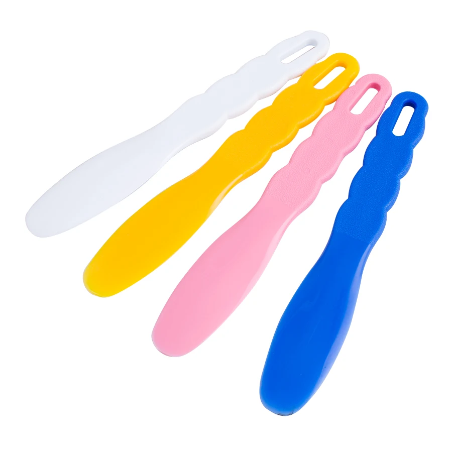 4pcs Assorted Dental Lab Plastic Mixing Spatula For Impression Material Alginate