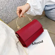 Сумки на плечо с цепочкой для женщин, одноцветная сумка через плечо с клапаном, жесткая на ощупь, вечерняя сумка, женская сумка, маленькая, корейский стиль, Bolsas Feminina