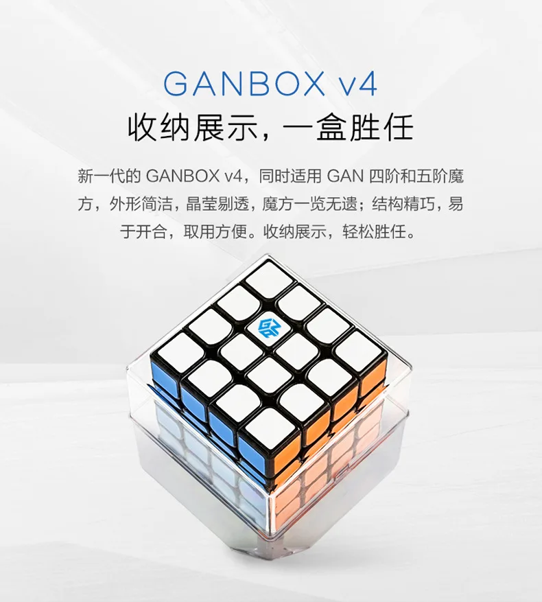 

New GAN460M 4x4x4 Magic Cube Puzzle Twist Speed Magnetic Professional Gan 460M Cubo Magico 4x4 Cube 49mm with Retail Pacakge