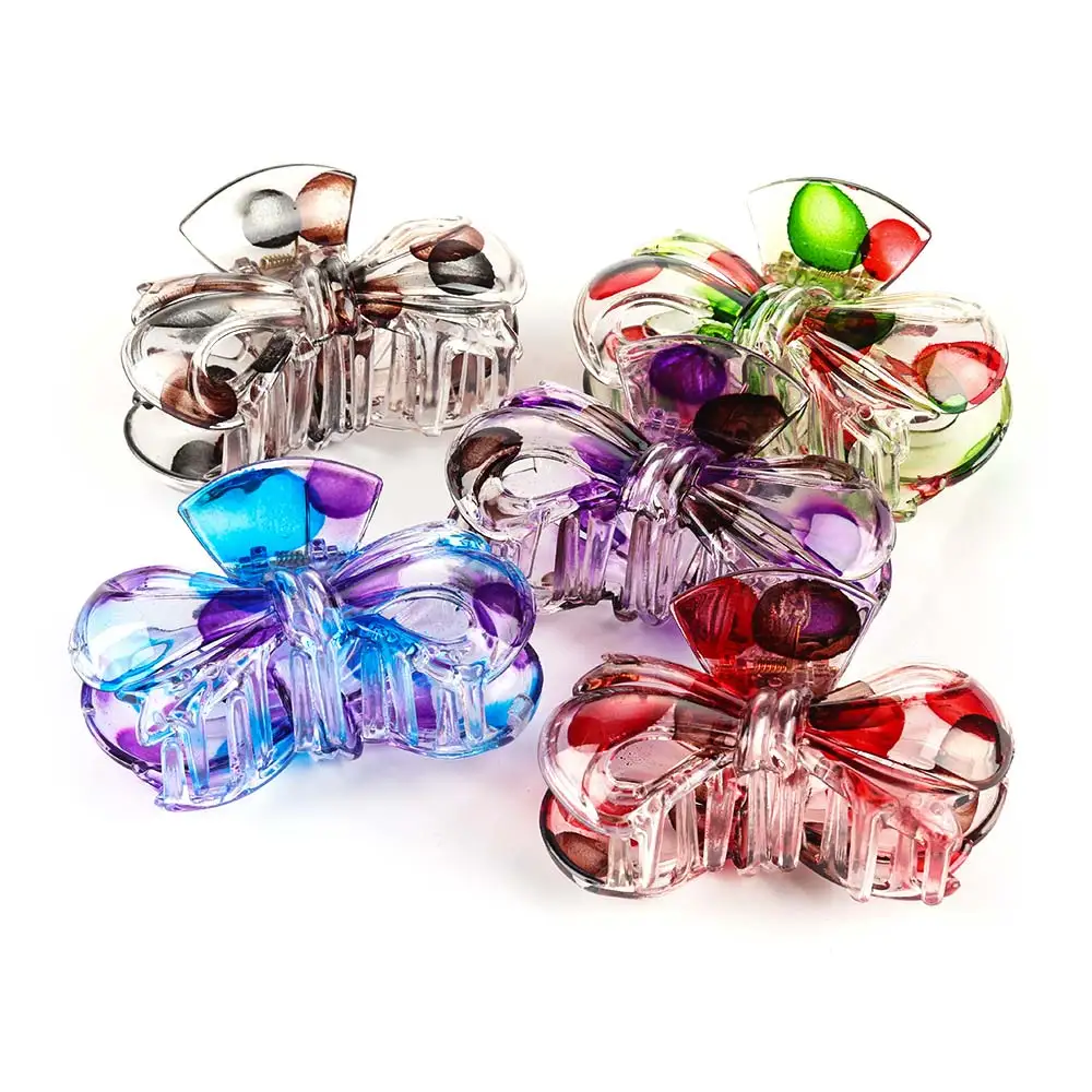 Women Hair Clip Large Size Acrylic Hairpins Solid Color Women Hair Crab Hair Claws Women Make UP Washing Tool Hair Accessories