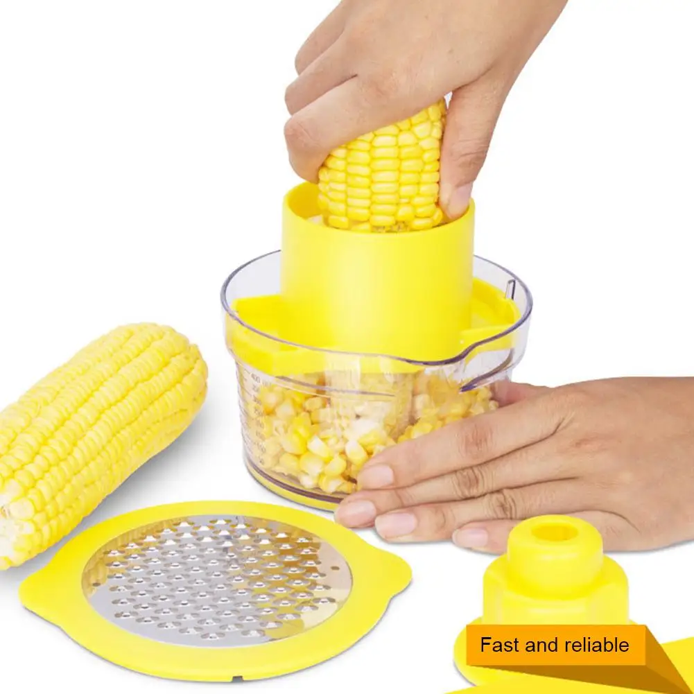 

Manual Corn Thresher Peeler Stripper Cob Kerneler Remover Home Kitchen Gadget Niblet Separator Vegetable Sheller Accessory