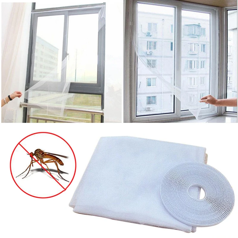 Mesh Window Magic Curtain Snap Insect Mosquito Insect Screen Net White.in Repellents from Home