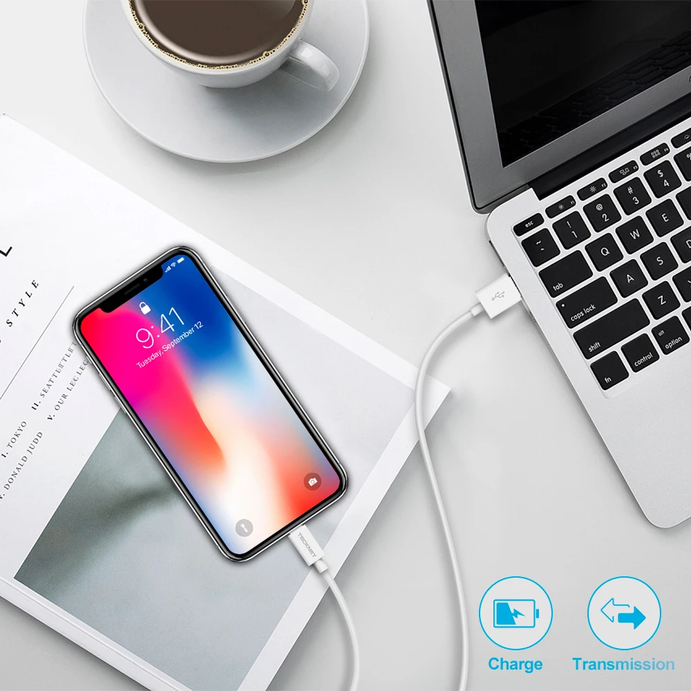 TeckNet USB зарядный кабель MFI для iPhone 7 8 Plus X XS Max XR Быстрая зарядка USB кабель для iPhone 5 5S SE 6 6S Plus зарядное устройство