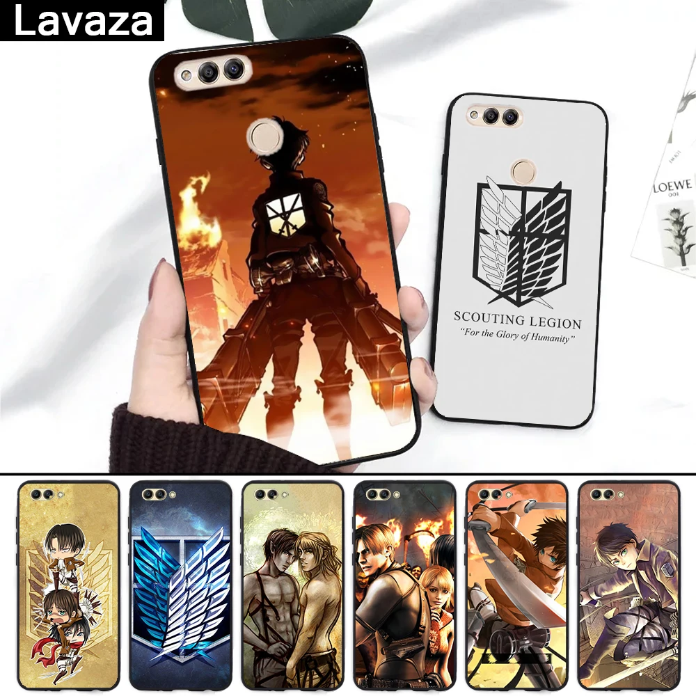 

Lavaza Anime Japanese attack on Titan Diy Printing Silicone Case for Huawei Honor 6A 7A 3GB Pro 7X 8 Lite 8X 8C 9 Note 10