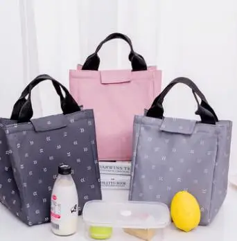 

New handbag lunch bag small leaf insulation bag picnic cold portable ice bag