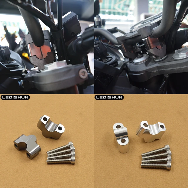 CNC Machining Handlebar Risers Bar Clamp Extend Adapter For HONDA