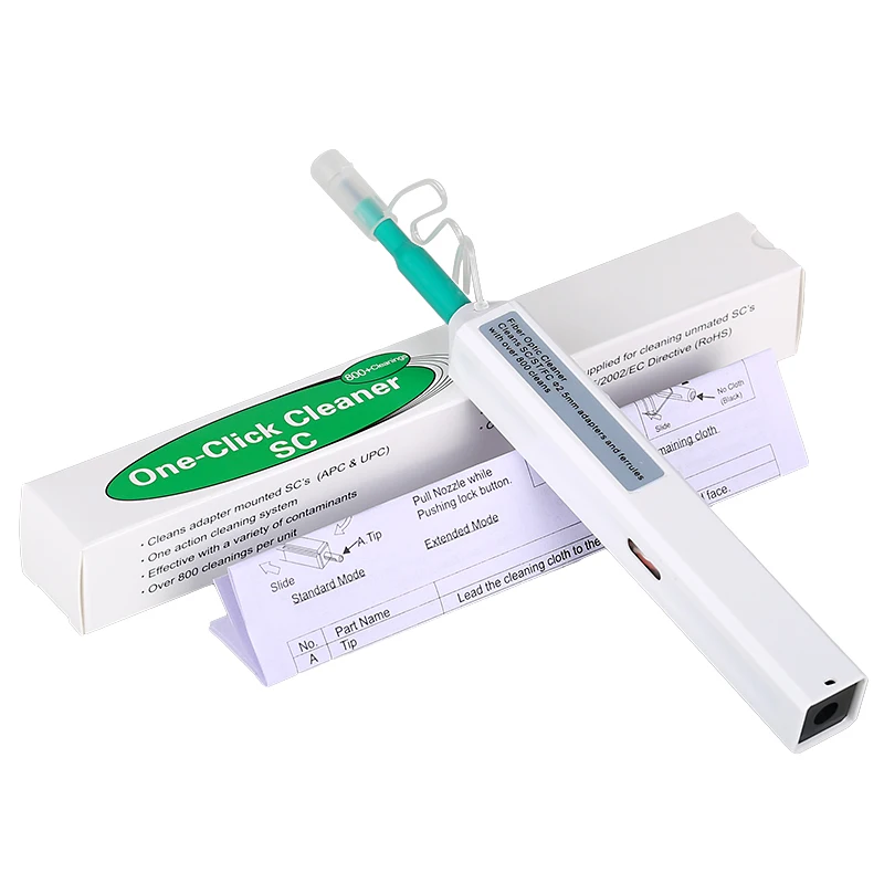 

SC Fiber Optic Cleaner Cleaning Pen One Click Cleaner Fiber Optic Connector cleaning tool 2.5mm Universal Connector