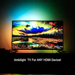 Ambilight RGB Светодиодные ленты света 5050 SMD тыловая подсветка ws2812 Dream Цвет HD ТВ монитор ПК Экран для любого HDMI 2 м 3 м 4 м 5 м